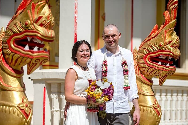 Nic & John wedding at Chalong Temple, Phuket — February 2018 (image 31 of 88)