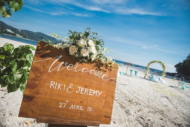 Riki & Jeremy wedding at Kata Beach, Phuket — April 2018 (image 14 of 28)
